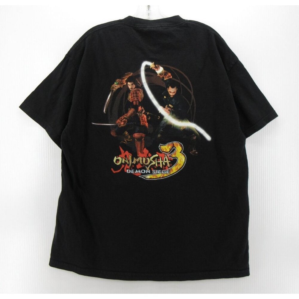 VINTAGE Onimusha Shirt XL Capcom 3 Demon Siege Video Game Promo Y2K